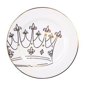 Golden Crown Plate Set of 4